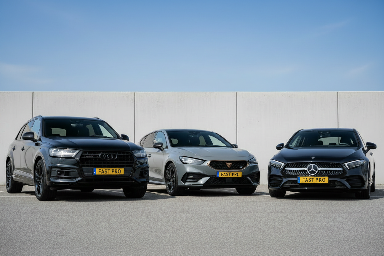 Fast Pro Banner - Q7 volledig zwart front